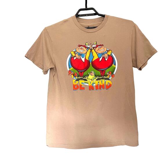 DISNEY Alice in Wonderland T-Shirt Womens Large Mushroom Be Kind Twee Goblin - Picture 10 of 10